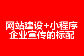 網站建設和小程序是企業(yè)宣傳的標配